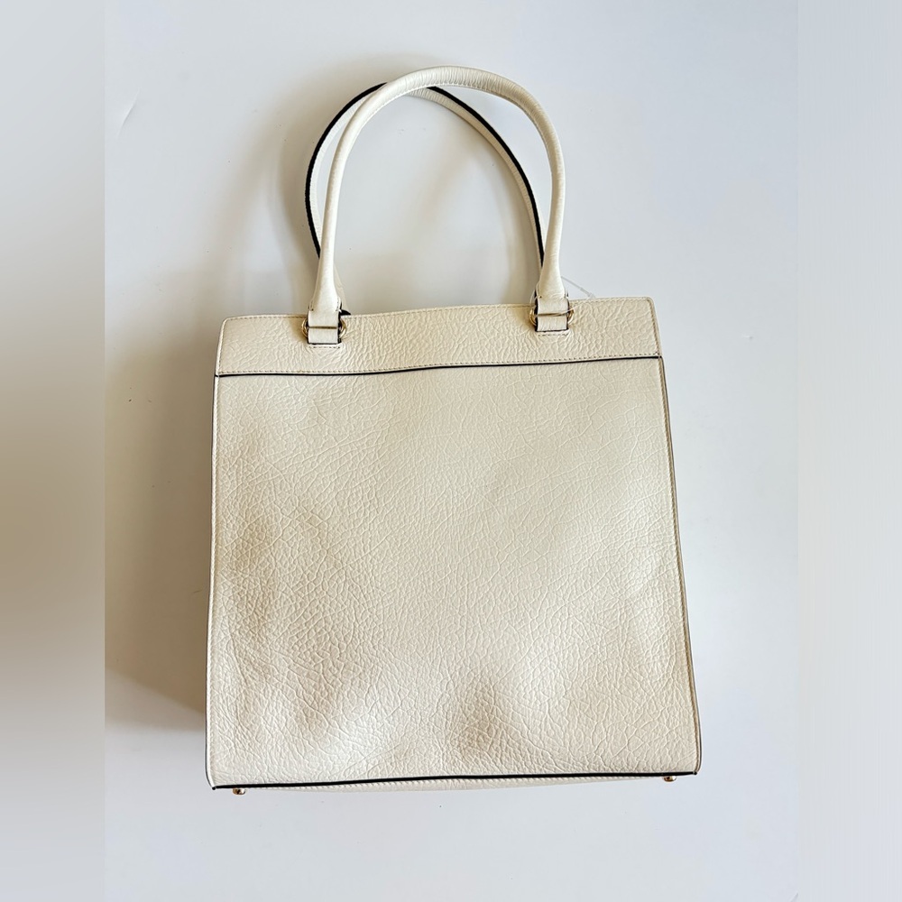New Kate Spade White Lynne Perri Lane Leather Tote Bag - Picture 5 of 12